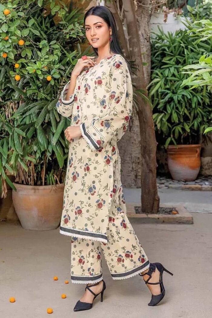 Gul Ahmed Lawn Printed Lawn 3 PC Suit