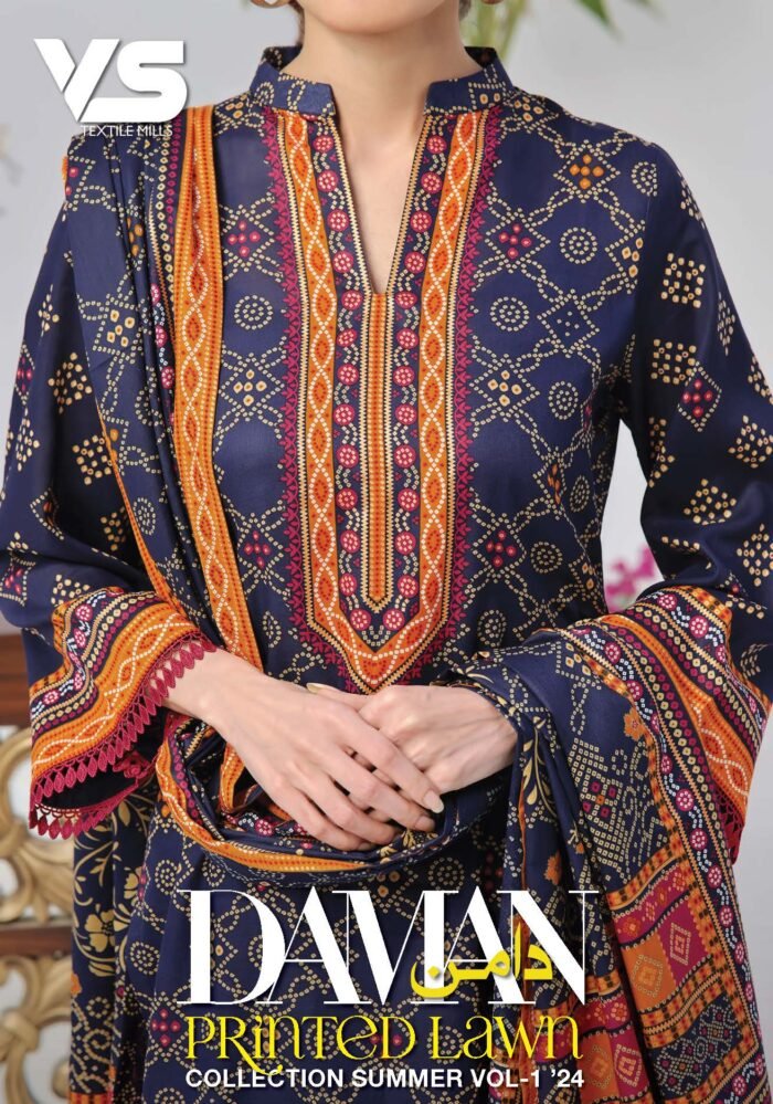 VS DAMAN Printed Lawn Vol 1 20241 Page 01